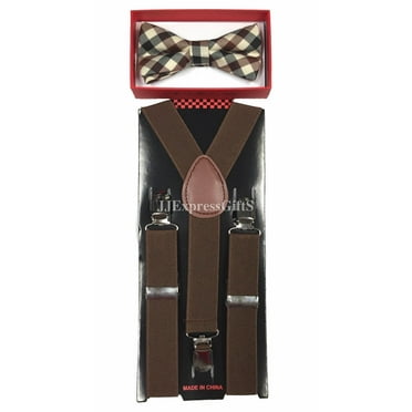 Red Suspender Bow Tie Matching Set Wedding Toddler Kids Boys Girls Baby